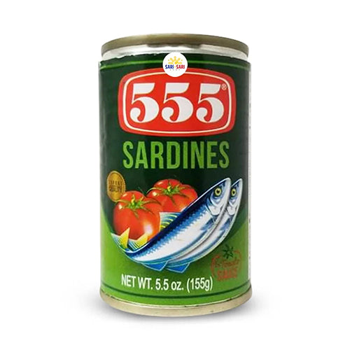 555 Sardines in Hot Tomato Sauce 155g
