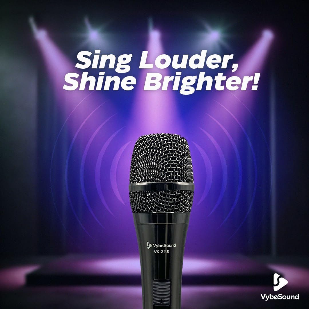 VybeSound VS-213 Professional Dynamic Vocal Microphone