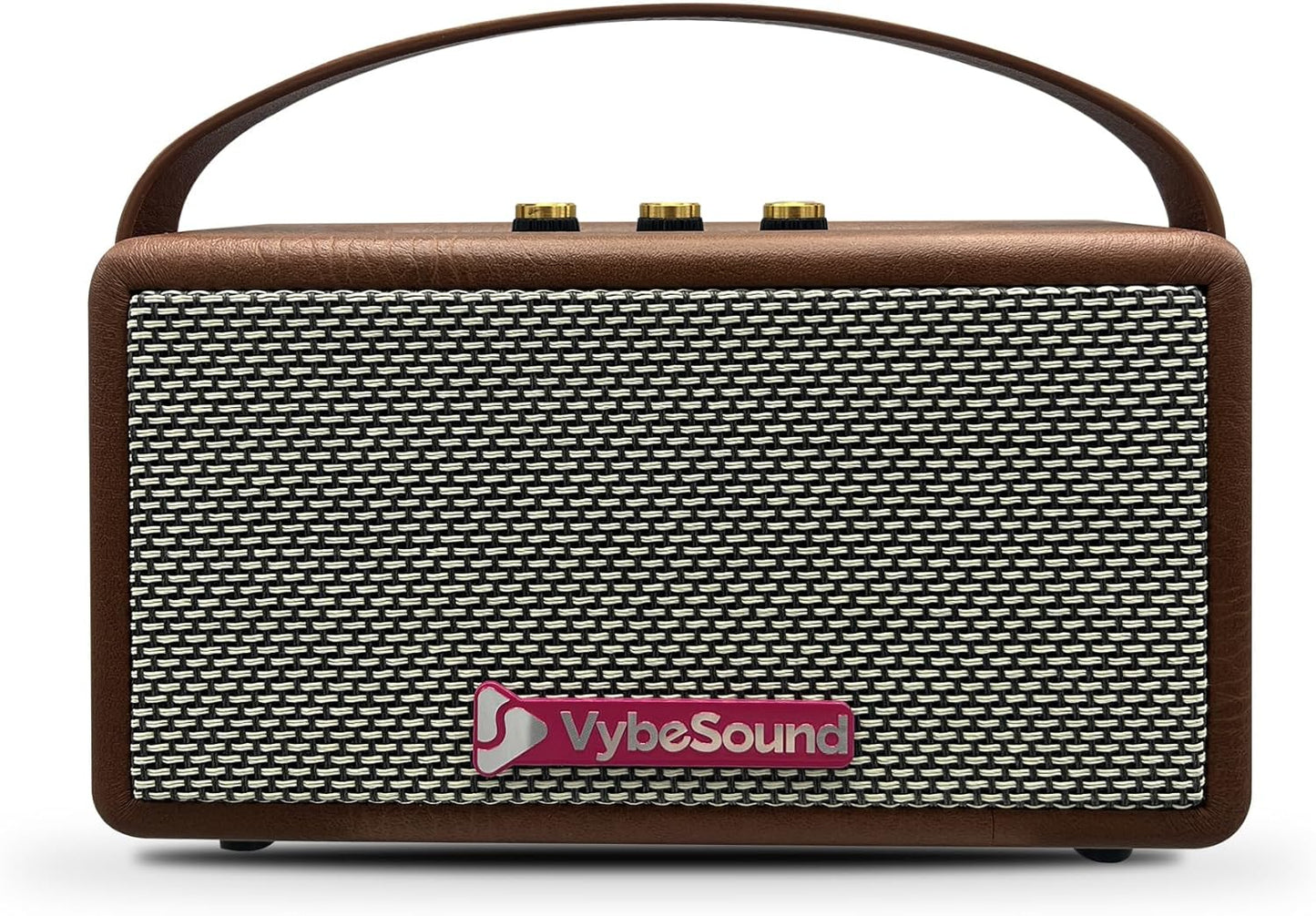 RetroVybe Mini, Portable Bluetooth Speaker Brown
