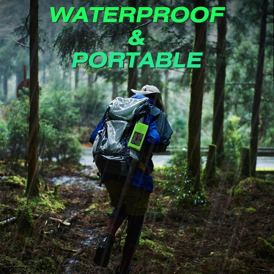 VybeSounds Hand-Crank Radio, Green