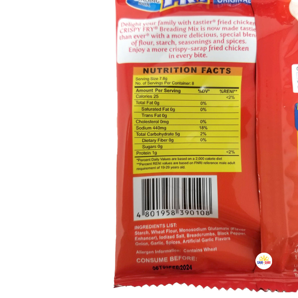 Ajinomoto Crispy Fry Breading Mix Original Flavor 62g