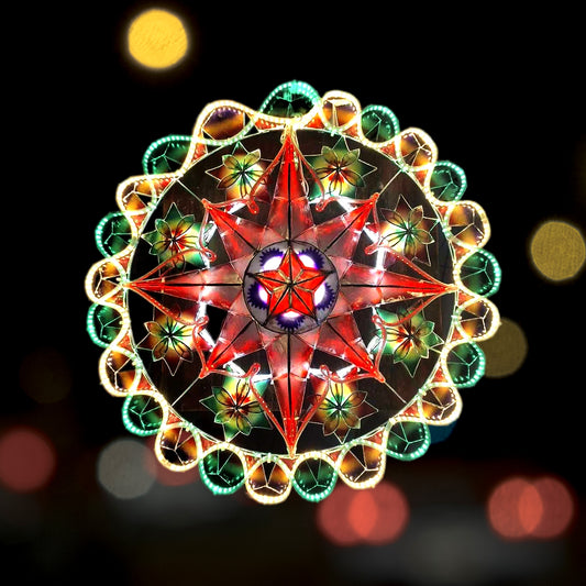 Misenka Capiz Christmas Lantern 30 Inches