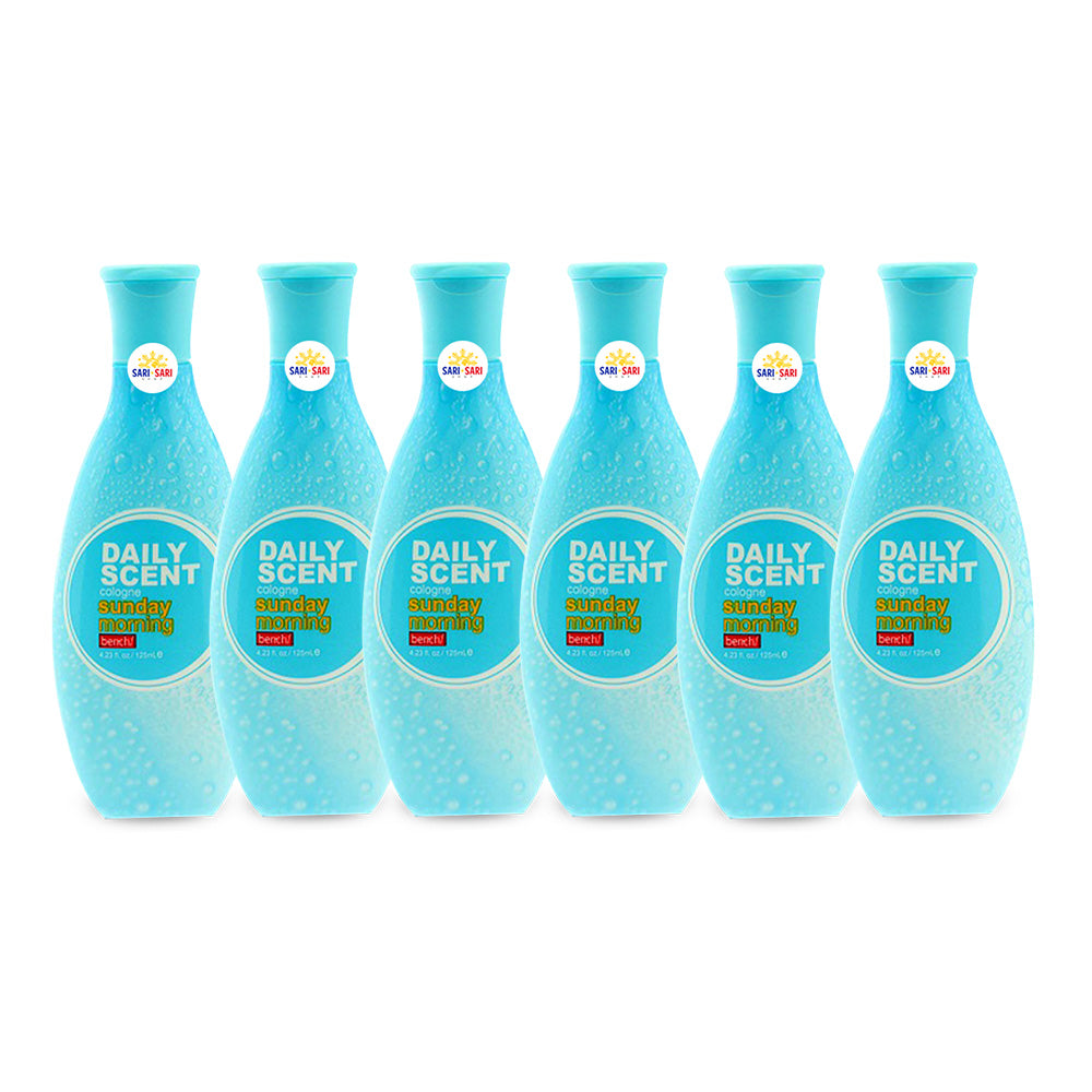 Bench Daily Scent Cologne 125ml Pack of 6 – Light & Refreshing Fragrance for Everyday Use