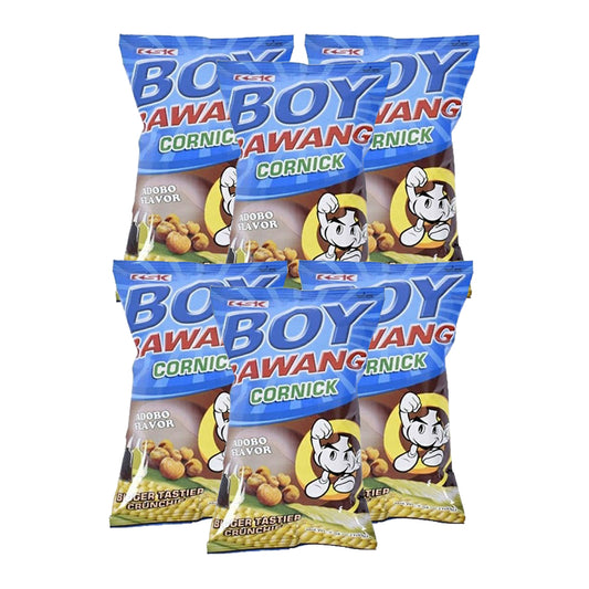 Boy Bawang Cornick 90g 6-Pack – Crunchy Garlic Corn Snack - Shop Sari Sari