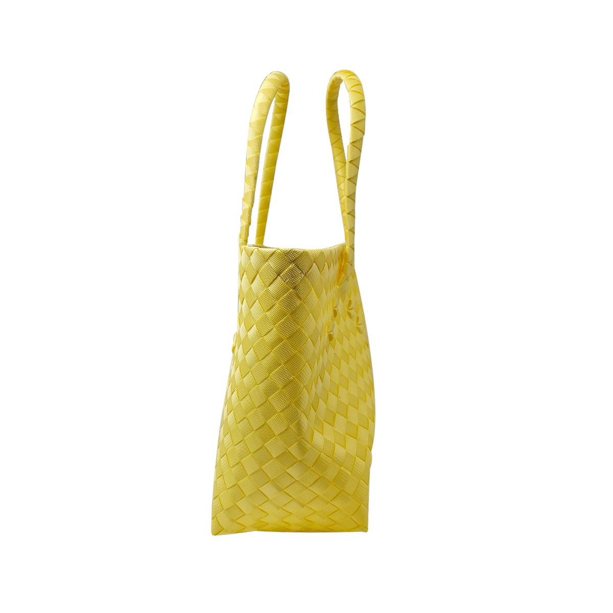 Misenka Handicrafts Philippine Bayong Sunshine Yellow Classic with Zipper Bag - SALE 50% OFF