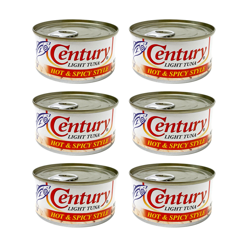 Century Tuna, Pack of 6 | Premium Chunk Tuna, 180g Can