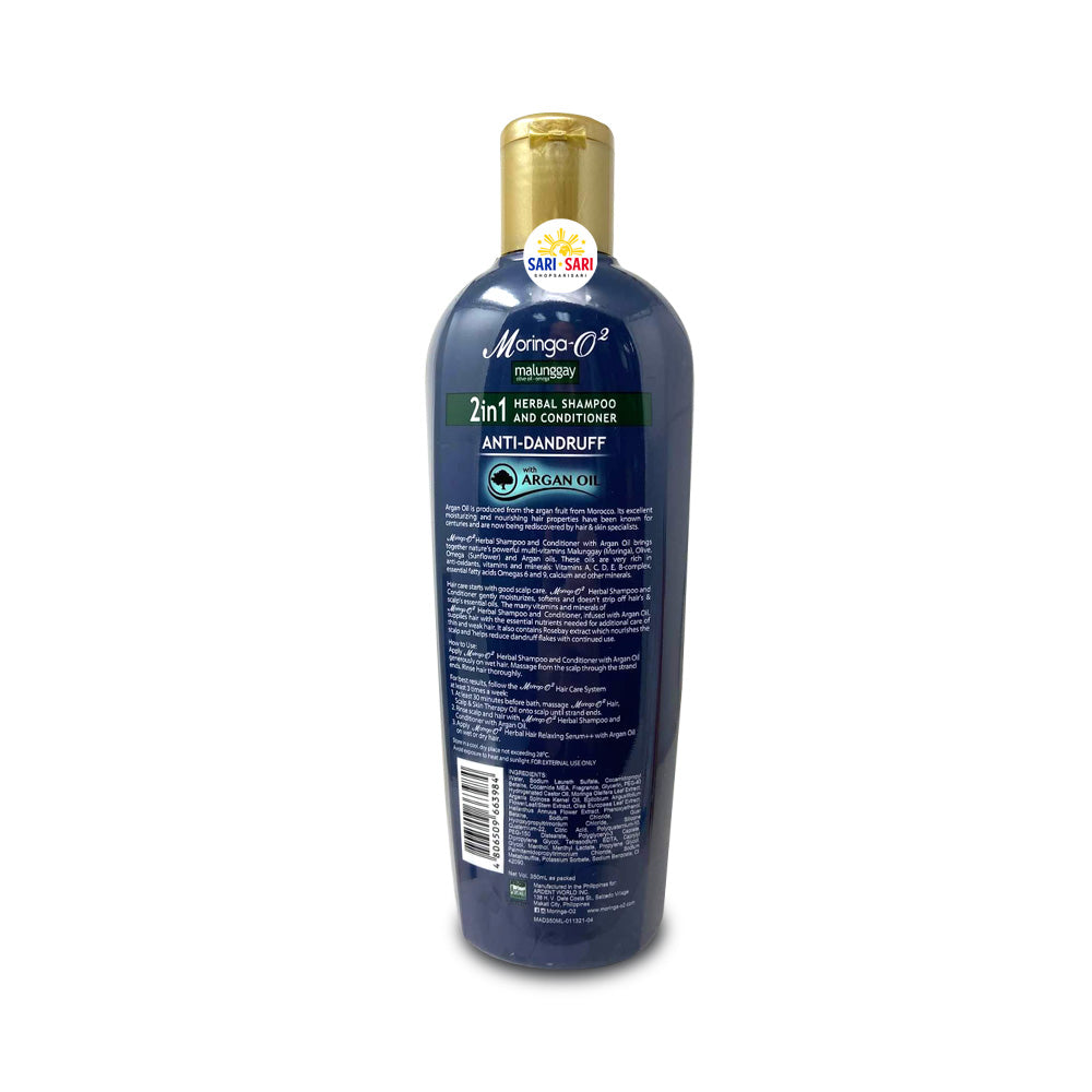 Sale 50% OFF Moringa O2 Malungay Olive Oil Omega Anti Dandruff Shampoo 350ml