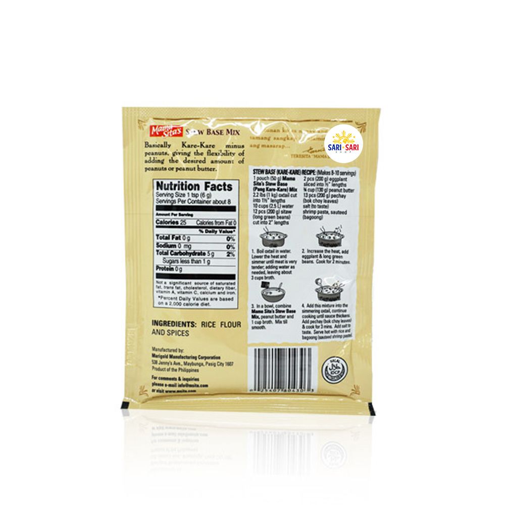 Mama Sita’s Kare-Kare Mix (Stew Base Mix) - ShopSariSari.com