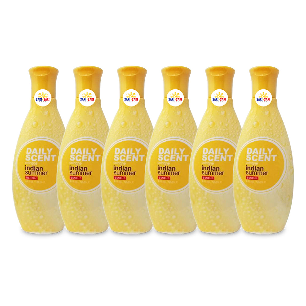Bench Daily Scent Cologne 125ml Pack of 6 – Light & Refreshing Fragrance for Everyday Use