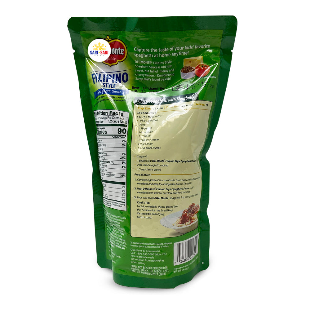 Del Monte Filipino Style Spaghetti Sauce 1kg
