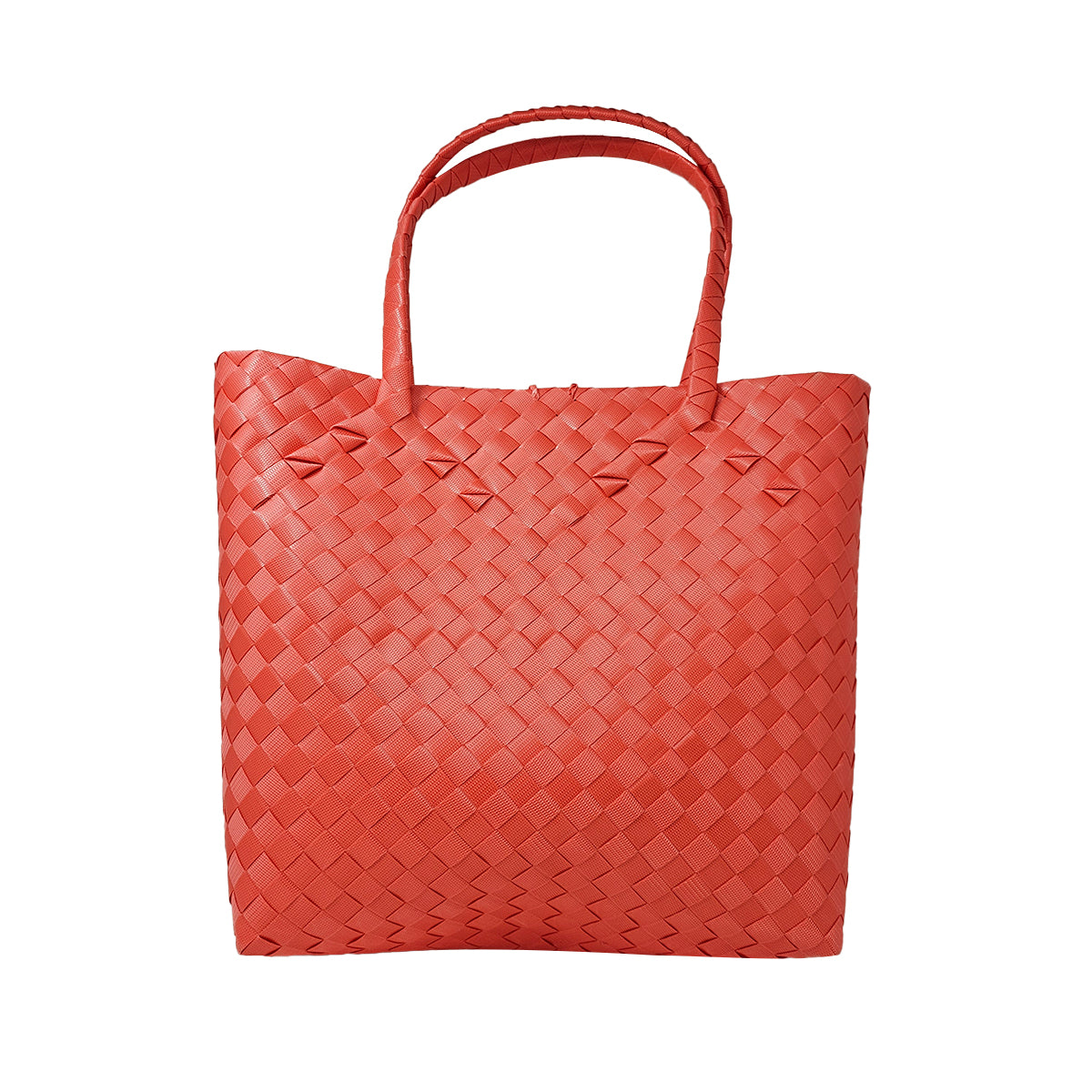 Misenka Handicrafts Philippine Bayong Coral Red Go Bag
