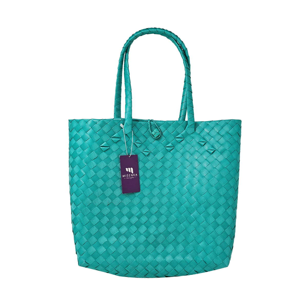 Misenka Handwoven Tote Bag โ Eco-Friendly Stylish Carryall for Everyday Use