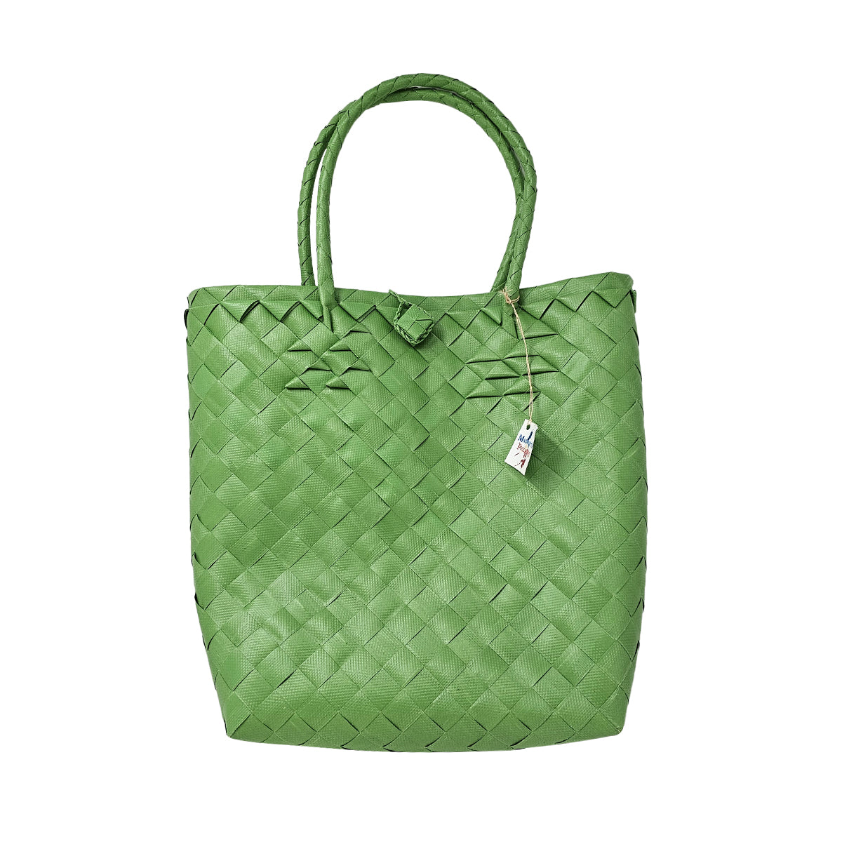 Green Fashion Bag Misenka Handwoven Tote Bag — Eco-Friendly