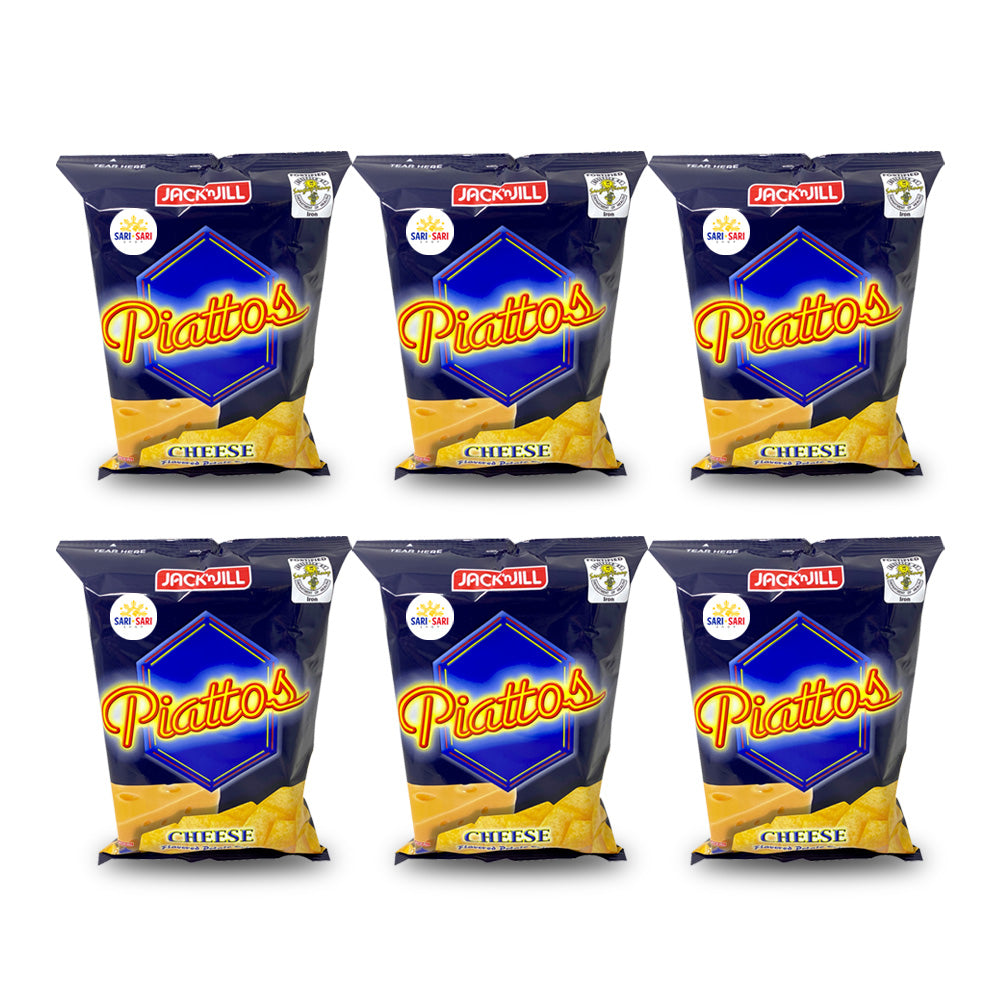 Jack ‘n Jill Piattos Chips 85g, Pack of 6 – Savory Crispy Snack