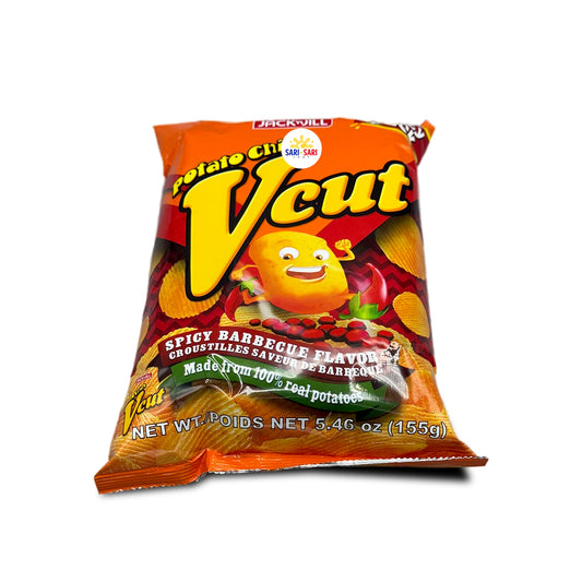 Jack N Jill V Cut Potato Chips (BBQ) Party Pack, 155g
