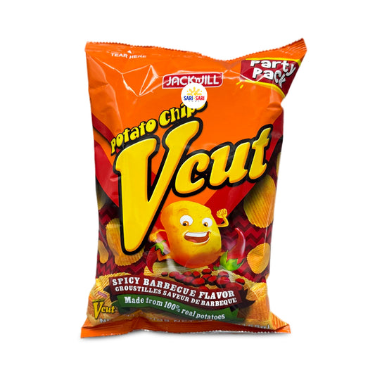 Jack N Jill V Cut Potato Chips (BBQ) Party Pack, 155g