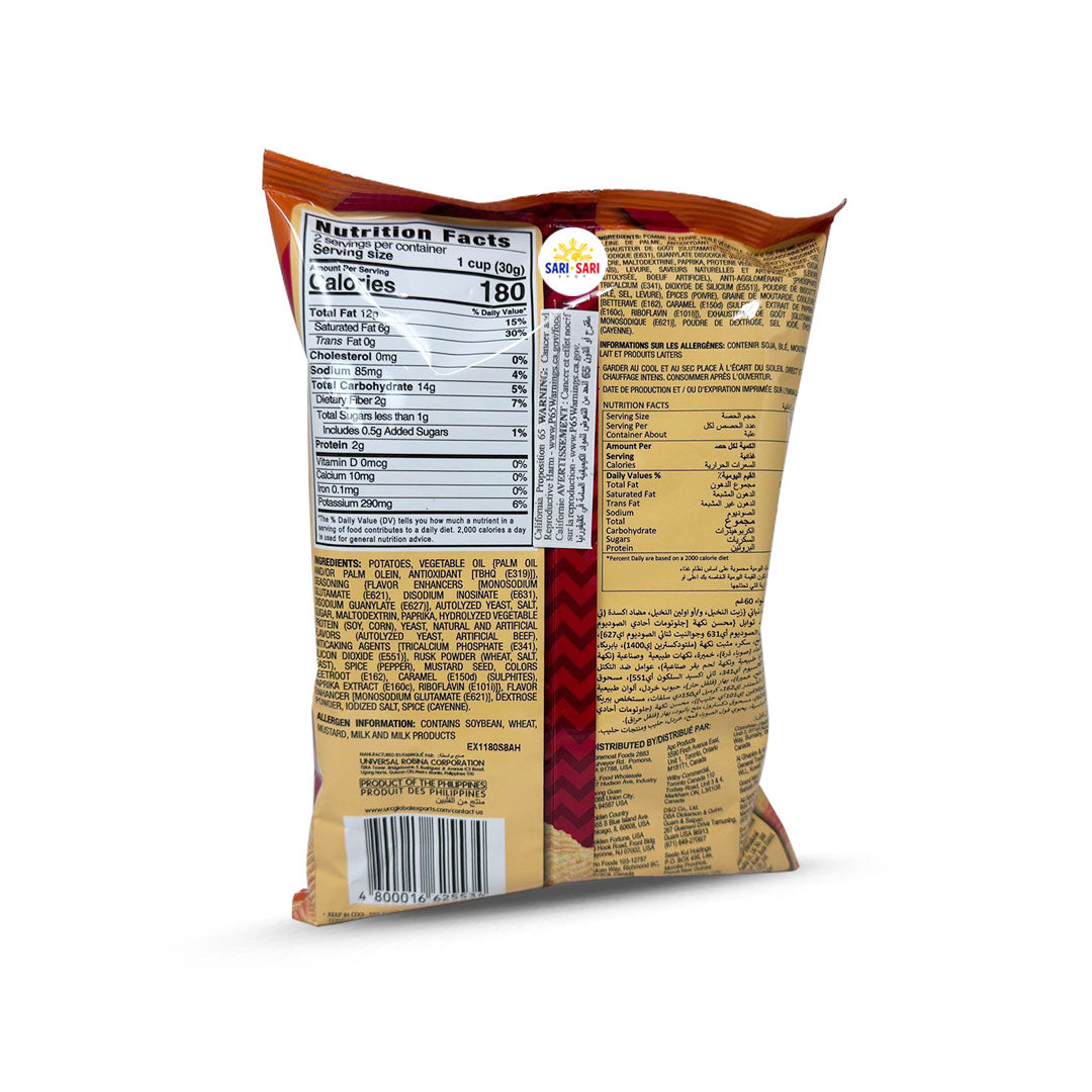 Jack 'n Jill V Cut Potato Chips Spicy BBQ 60g, Pack of 6