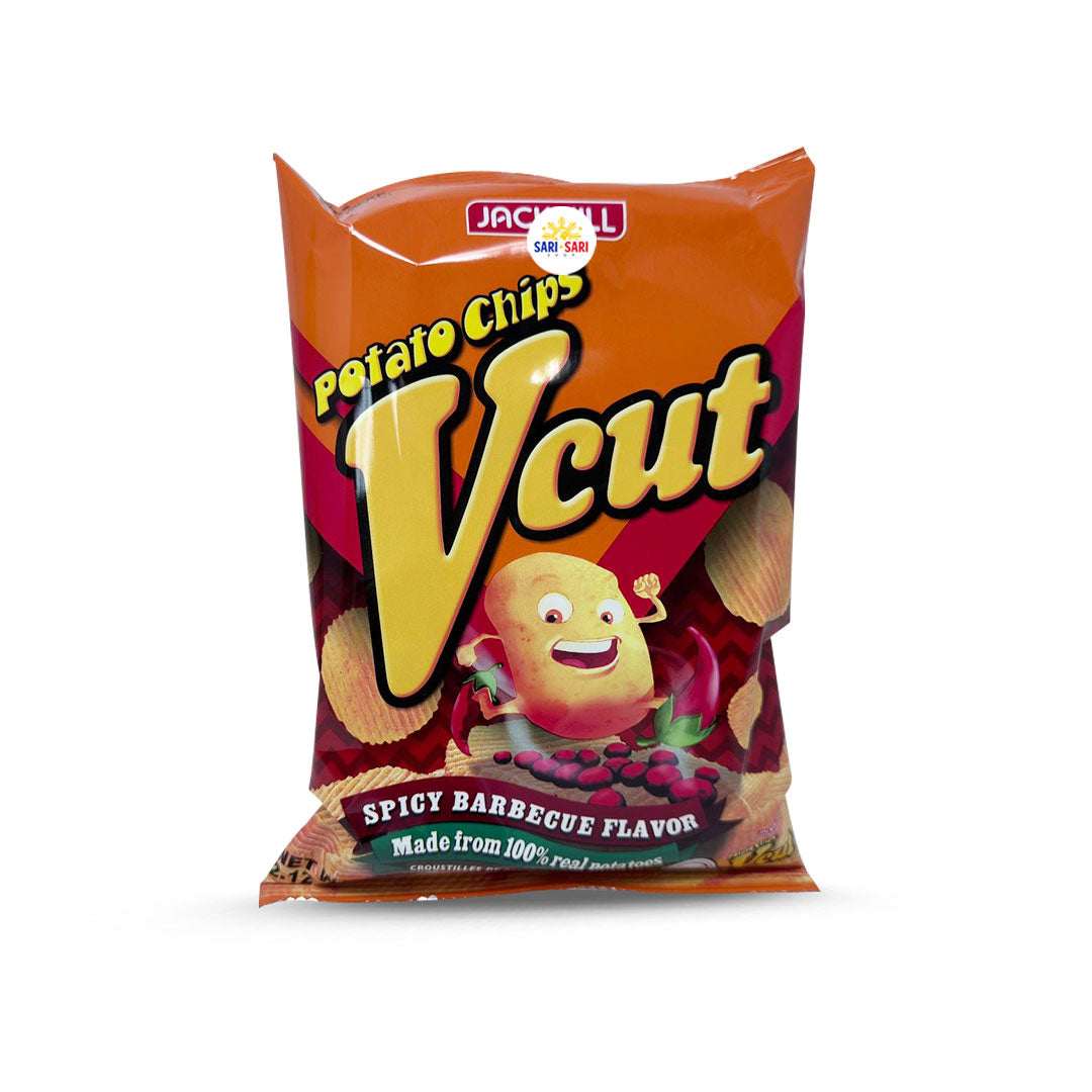 Jack 'n Jill V Cut Potato Chips Spicy BBQ 60g, Pack of 6