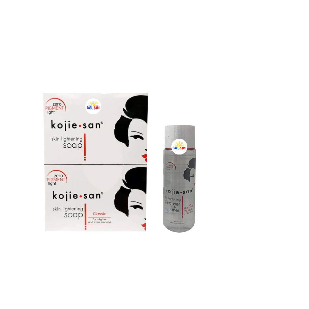 Kojie San Bundles 135gx2 Soap, and Toner 100ml