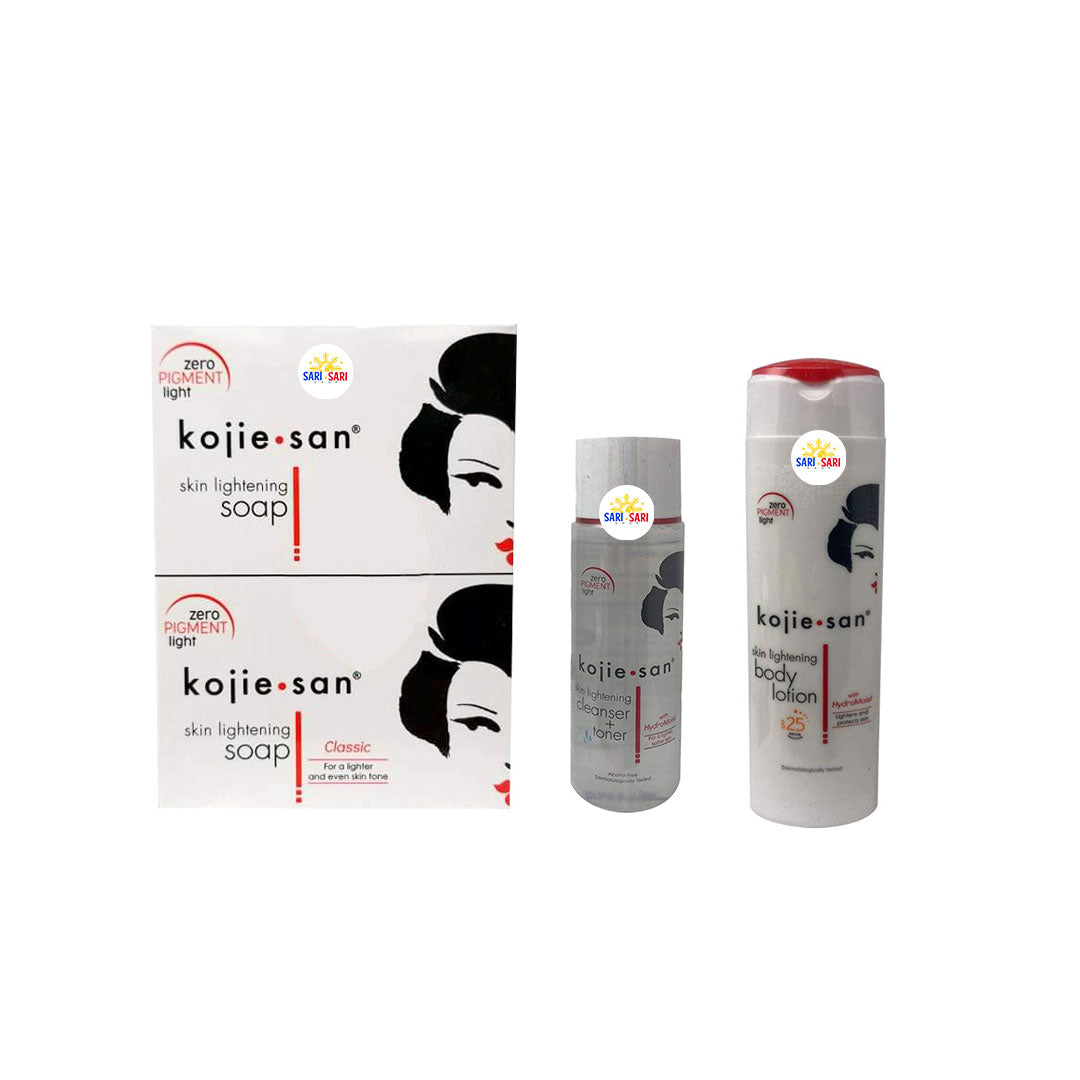 Kojie San Bundles 135gx2 Soap, Toner 100ml and Lotion 150g
