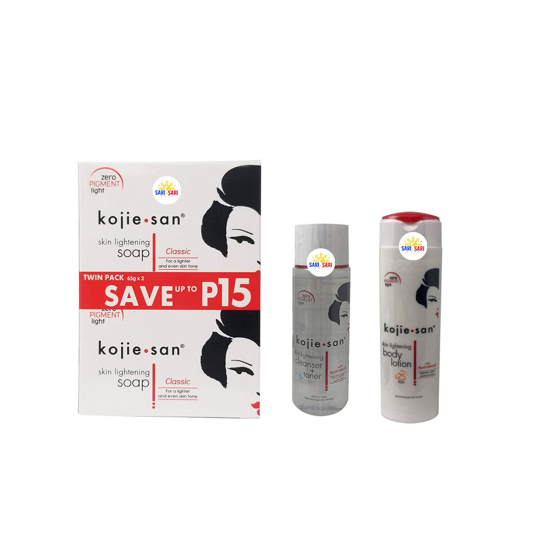 Kojie San Bundles 65xg Soap, Toner 100ml and Lotion 150g