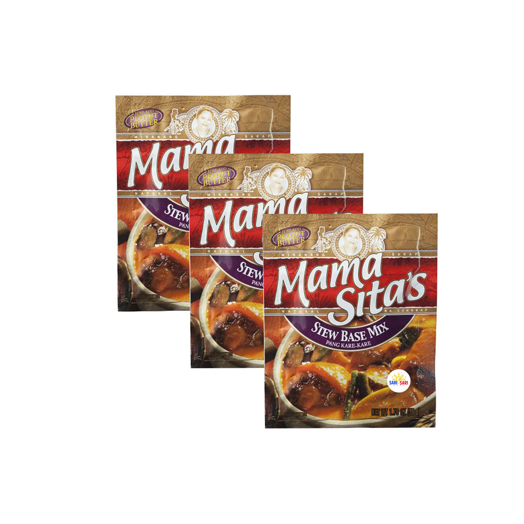 Mama Sita’s Stew Base Mix Pang Kare Kare 50g, Pack of 3