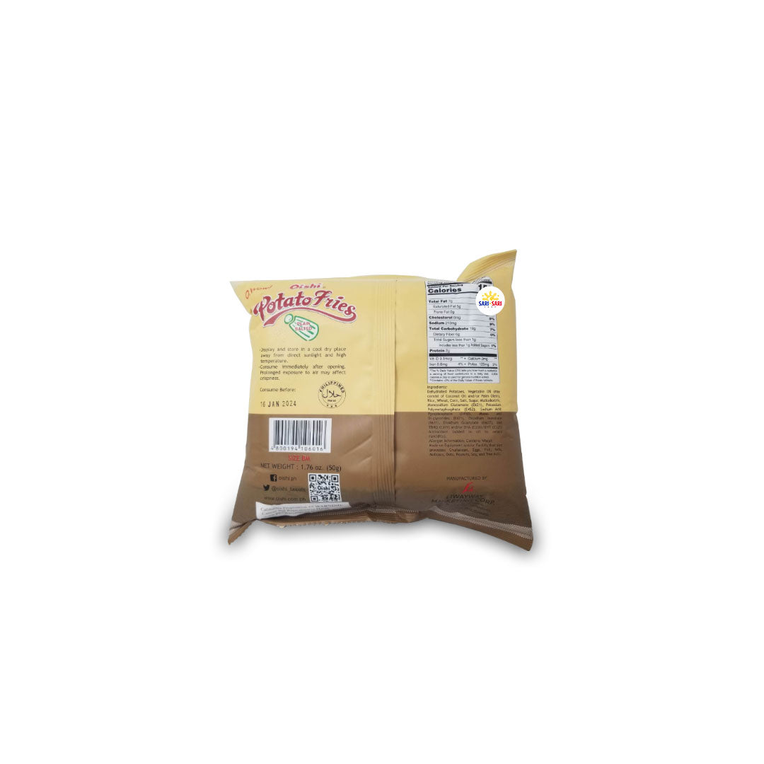 Oishi Potato Fries Salted Plain 60g