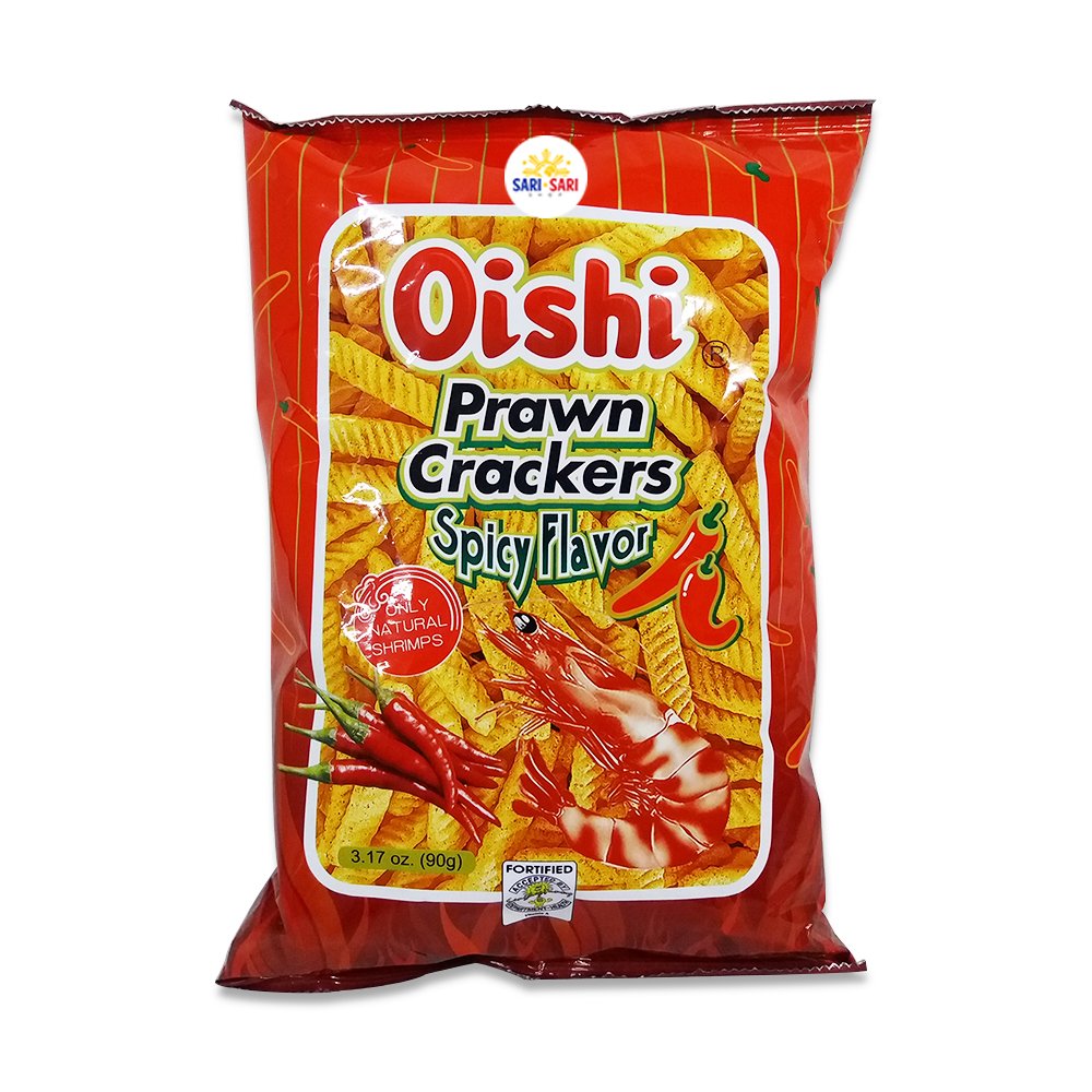 Oishi Prawn Crackers 90g – Crunchy Savory Snack