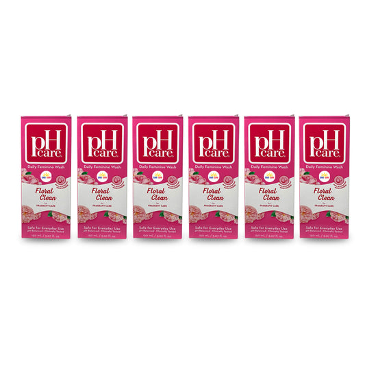 pH Care Floral Clean Feminine Wash 150ml, Pack of 6 - Shop Sari Sari
