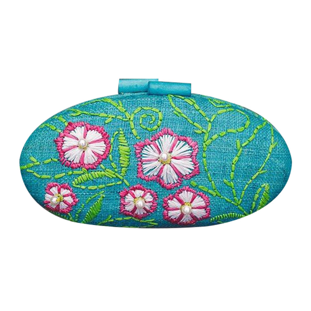 Sale 50% off Misenka Embroidered Hard Clutch - Shop Sari Sari