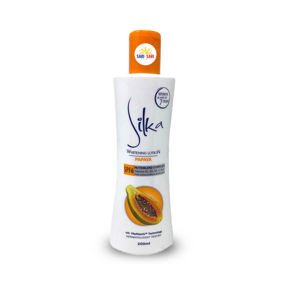 Sale 50% Off Silka Lotion Orange Milk Papaya SPF6 200ml