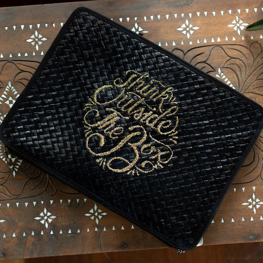 Misenka Think Outside the Box Laptop Sleeve Black, SALE 50% OFF