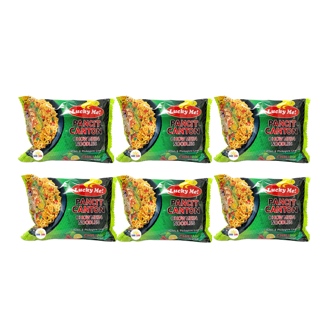 Lucky Me Pancit Canton Instant Noodles 60g, Pack of 6