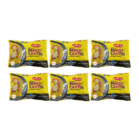 Lucky Me Pancit Canton Instant Noodles 60g, Pack of 6