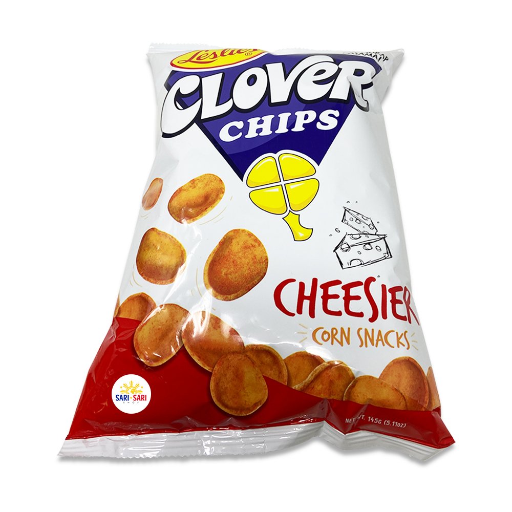 Leslie Clover Chips Cheese Flavor 145g - Shop Sari Sari