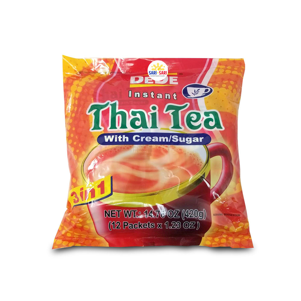 DeDe Instant Thai Tea with Cream & Sugar 3in1 12 Packets 420g