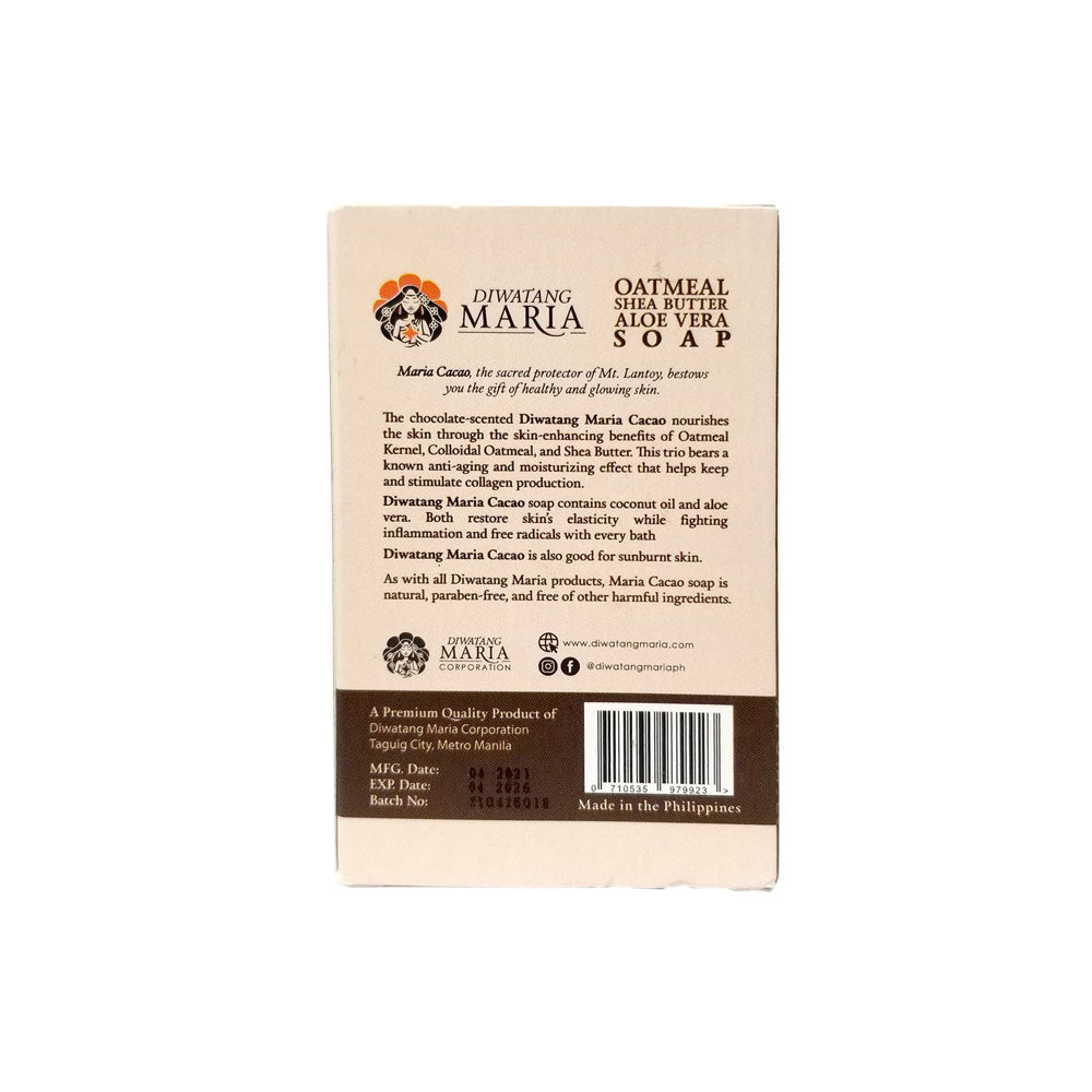 Diwatang Maria Cacao Oatmeal Shea Butter Aloe Vera Soap Organic Soap 135g