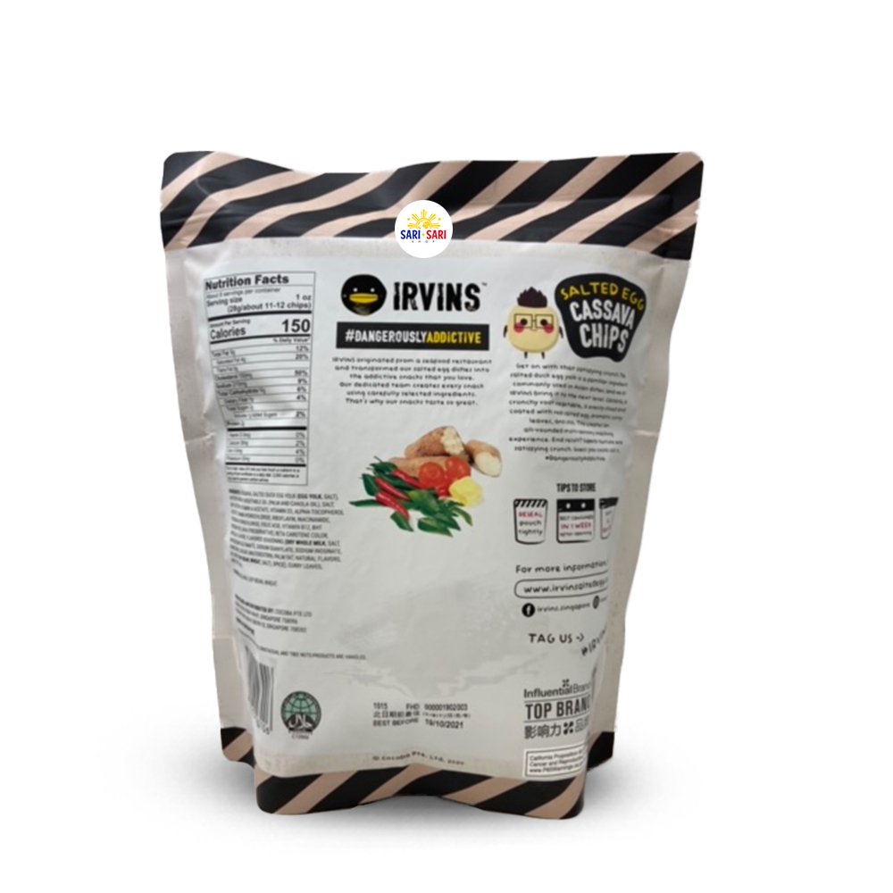 Irvin's Salted Egg Cassava Chips 230g