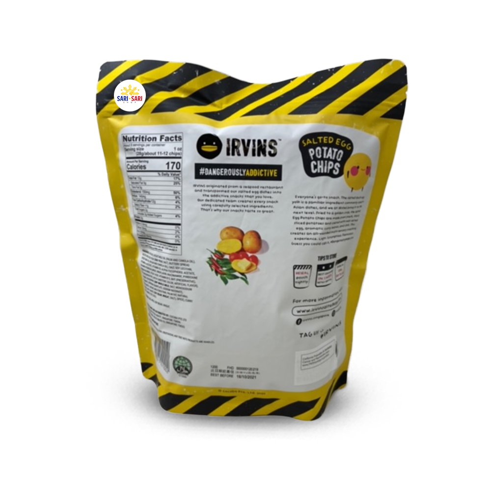 Irvin's Salted Egg Potato Chips 230g
