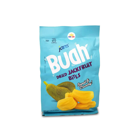 Jan's Buah Dried Jackfruit Bites 200g, Pack of 1