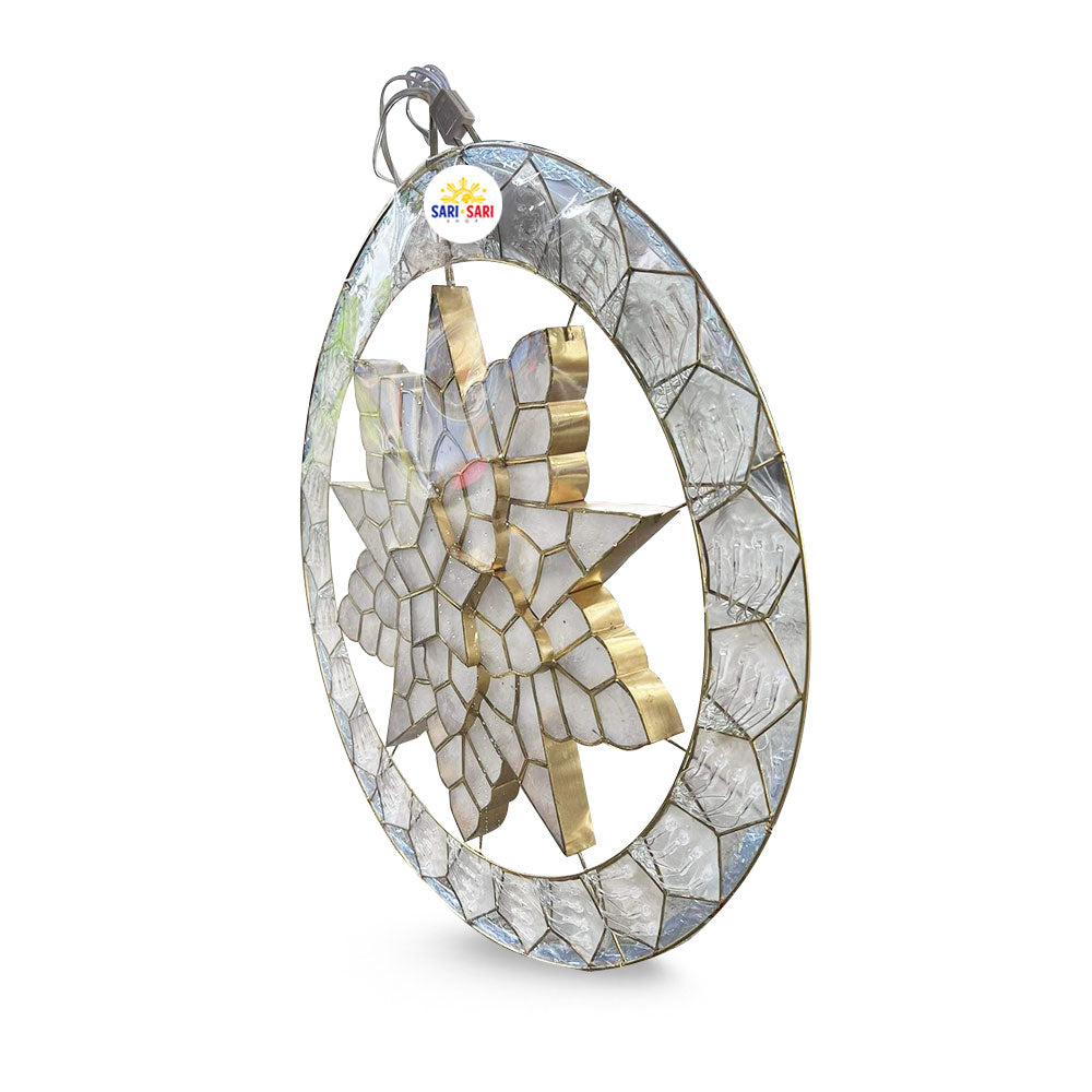 Misenka Kampanilya Lantern Parol na Capiz with Ring 24 inches Free Shipping