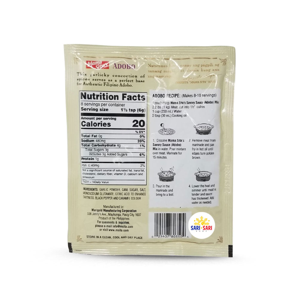 Mama Sita's Adobo Savory Sauce Mix 50g