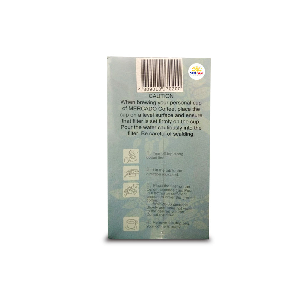 Mercado Coffee Drip Coffee Batangas Kapeng Barako 10 Sachet per Box