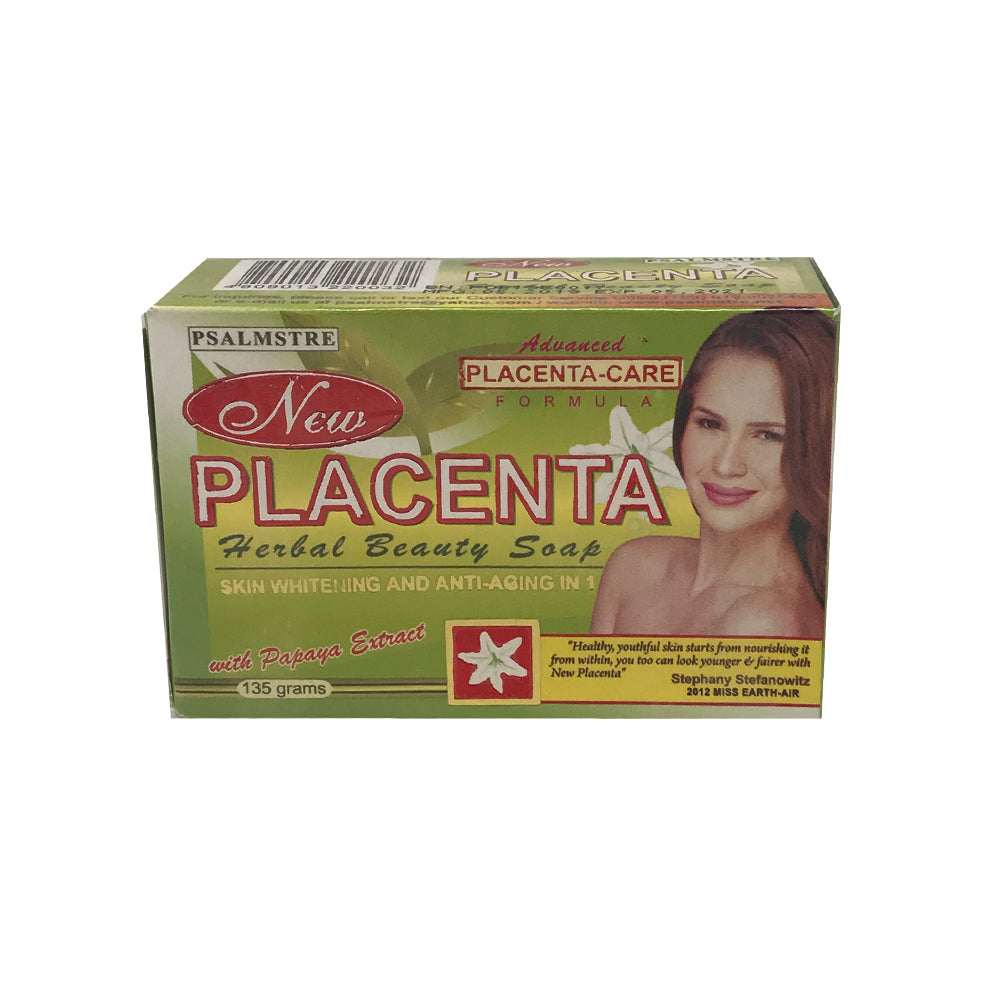 Psalmstre Placenta Herbal Beauty Soap with Papaya Extract 135g, Pack of 1 - Shop Sari Sari