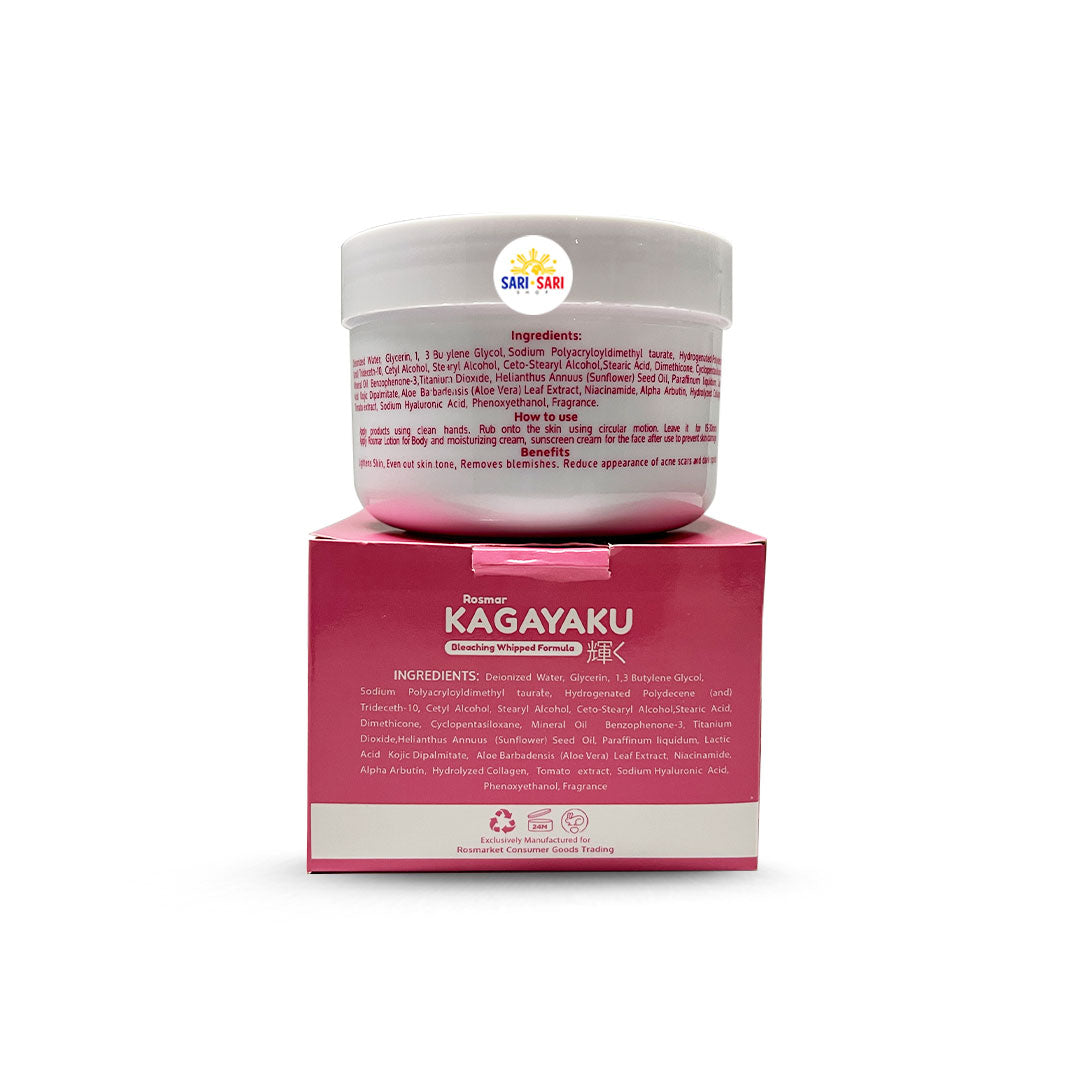Rosmar Kagayaku Bleaching Cream Whipped No Rinse Formula 300g