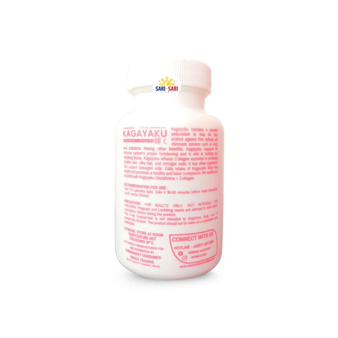 Rosmar Kagayaku Glutathione Collagen Sunblock Protect Food Supplement 60 Caps