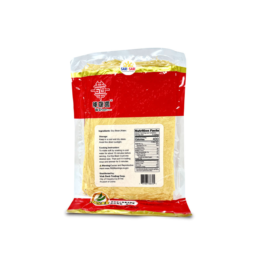 Wahon Brand Bean Curd Sheet, 283g