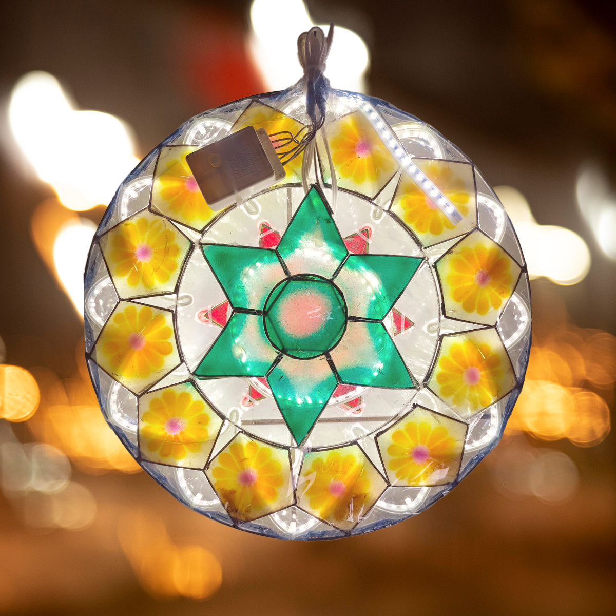 Misenka Capiz Christmas Lantern 12 Inches