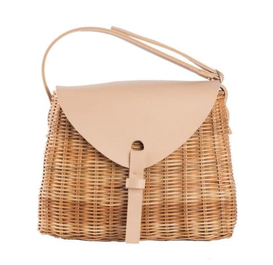 Sale 50% off Misenka Estella/Stella Natural Backpack/Wicker Bag