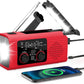VybeSounds Hand-Crank Radio, Red